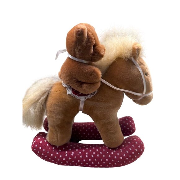 VTG Dakin Bear & Friend Horse Plush Rocker Toy 1985 Americana Collectible gift - Picture 1 of 11